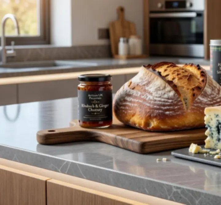 Featured specialty food items displayed neatly