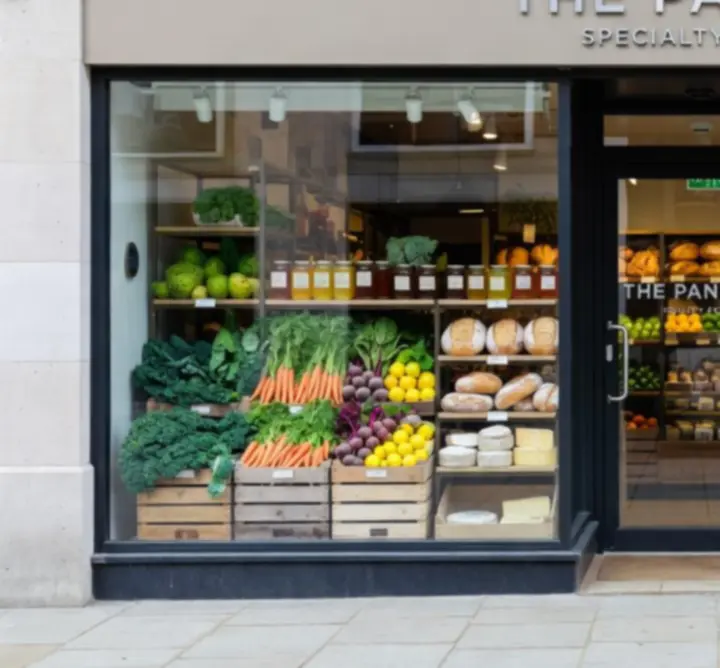 VOODIES LTD shopfront showcasing a modern specialty food retail display